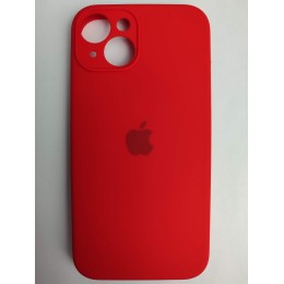 Чехол силиконовый Silicone Case ORG iPhone 14 (защита камеры) красный (19)