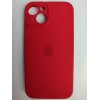 Чехол силиконовый Silicone Case ORG iPhone 14 (защита камеры) красный