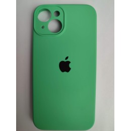 Чехол силиконовый Silicone Case ORG iPhone 14 (защита камеры) мятный (12)
