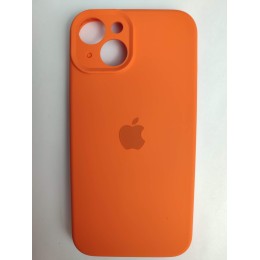 Чехол силиконовый Silicone Case ORG iPhone 14 (защита камеры) оранжевый (05) 