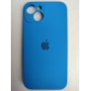 Чехол силиконовый Silicone Case ORG iPhone 14 (защита камеры) синий (03)