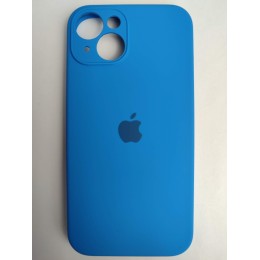 Чехол силиконовый Silicone Case ORG iPhone 14 (защита камеры) синий (03)