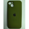Чехол силиконовый Silicone Case ORG iPhone 14 (защита камеры) темно-зеленый (29)