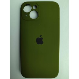 Чехол силиконовый Silicone Case ORG iPhone 14 (защита камеры) темно-зеленый (29)