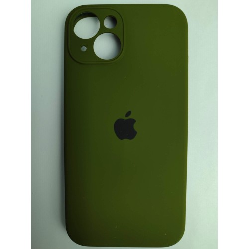 Чехол силиконовый Silicone Case ORG iPhone 14 (защита камеры) темно-зеленый (29)