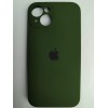 Чехол силиконовый Silicone Case ORG iPhone 14 (защита камеры) темно-зеленый (40)