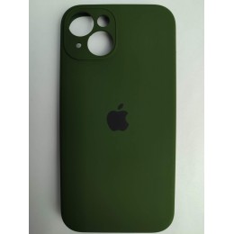 Чехол силиконовый Silicone Case ORG iPhone 14 (защита камеры) темно-зеленый (40)