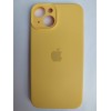 Чехол силиконовый Silicone Case ORG iPhone 14 (защита камеры) желтый