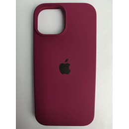 Чехол силиконовый Silicone Case ORG iPhone 15 (26) бордовый