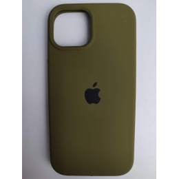 Чехол силиконовый Silicone Case ORG iPhone 15 хаки (13)