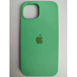 Чехол силиконовый Silicone Case ORG iPhone 15 мятный (12)