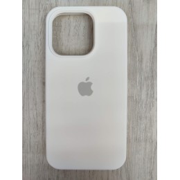 Чехол силиконовый Silicone Case ORG iPhone 15 Pro белый (10)