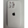 Чехол силиконовый Silicone Case ORG iPhone 15 Pro Max (защита камеры) белый (01)