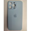Чехол силиконовый Silicone Case ORG iPhone 15 Pro Max (защита камеры) голубой (17)