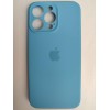 Чехол силиконовый Silicone Case ORG iPhone 15 Pro Max (защита камеры) голубой (26)