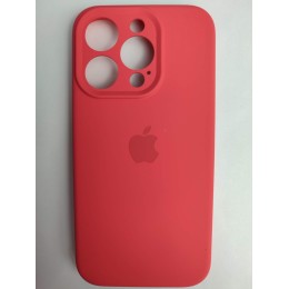 Чехол силиконовый Silicone Case ORG iPhone 15 Pro (защита камеры) красный 