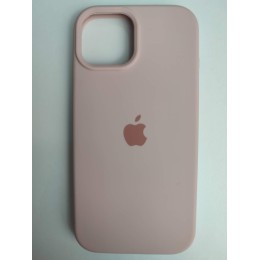 Чехол силиконовый Silicone Case ORG iPhone 15 пудра (02)