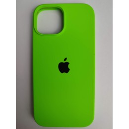 Чехол силиконовый Silicone Case ORG iPhone 15 салатовый (10)
