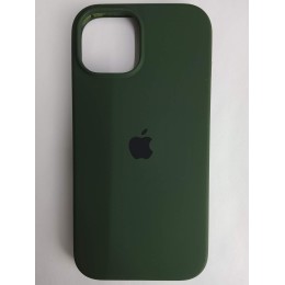 Чехол силиконовый Silicone Case ORG iPhone 15 темно-зеленый (14)