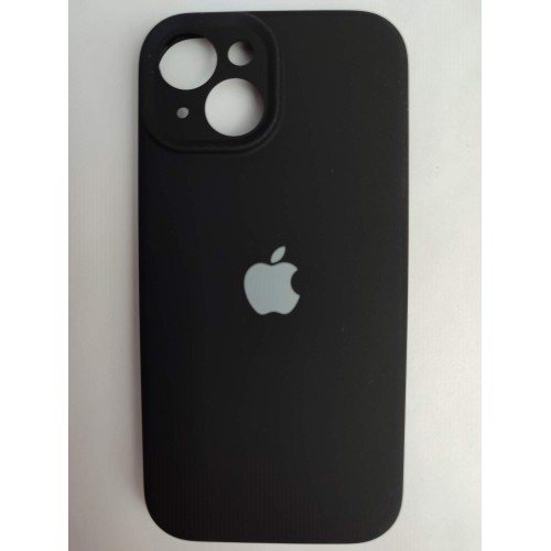 Чехол силиконовый Silicone Case ORG iPhone 15 (защита камеры) черный