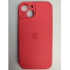 Чехол силиконовый Silicone Case ORG iPhone 15 (защита камеры) красный (07)