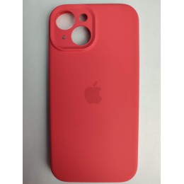 Чехол силиконовый Silicone Case ORG iPhone 15 (защита камеры) красный (07)