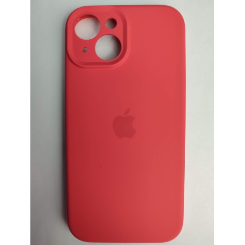 Чехол силиконовый Silicone Case ORG iPhone 15 (защита камеры) красный (07)