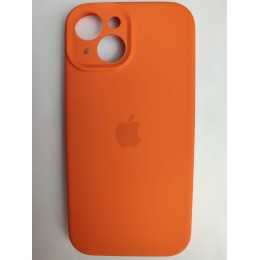 Чехол силиконовый Silicone Case ORG iPhone 15 (защита камеры) оранжевый (05)