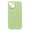 Чехол силиконовый Silicone Case ORG iPhone 15 (защита камеры) зеленый