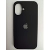 Чехол силиконовый Silicone Case ORG iPhone 16 (18) черный
