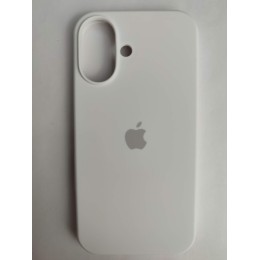 Чехол силиконовый Silicone Case ORG iPhone 16 белый (01)