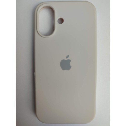 Чехол силиконовый Silicone Case ORG iPhone 16 бежевый (27)