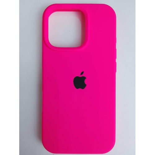 Чехол силиконовый Silicone Case ORG iPhone 16 Pro фуксия (09)