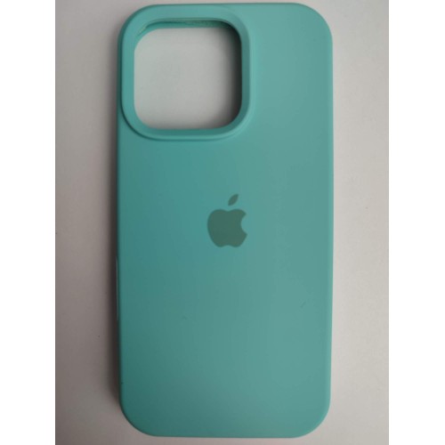 Чехол силиконовый Silicone Case ORG iPhone 16 Pro голубой (11)