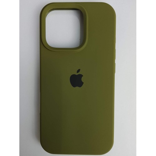 Чехол силиконовый Silicone Case ORG iPhone 16 Pro хаки (13)