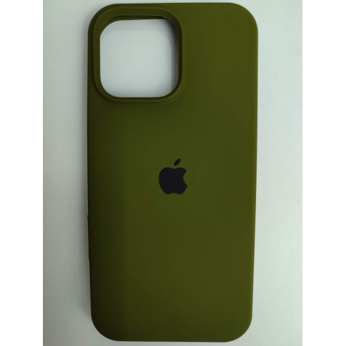 Чехол силиконовый Silicone Case ORG iPhone 16 Pro Max хаки (13)