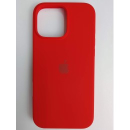 Чехол силиконовый Silicone Case ORG iPhone 16 Pro Max красный (07)