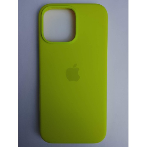 Чехол силиконовый Silicone Case ORG iPhone 16 Pro Max салатовый
