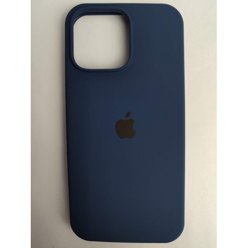 Чехол силиконовый Silicone Case ORG iPhone 16 Pro Max темно-синий (21)