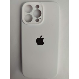 Чехол силиконовый Silicone Case ORG iPhone 16 Pro Max (защита камеры) белый (01)