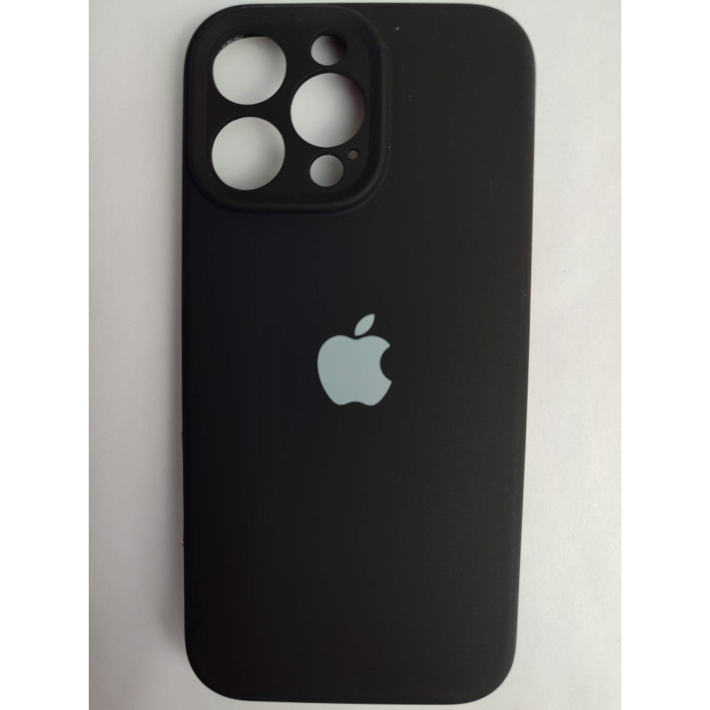 Чехол силиконовый Silicone Case ORG iPhone 16 Pro Max (защита камеры) черный