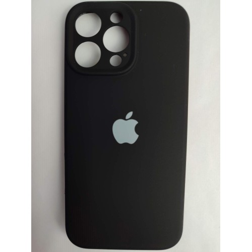 Чехол силиконовый Silicone Case ORG iPhone 16 Pro Max (защита камеры) черный