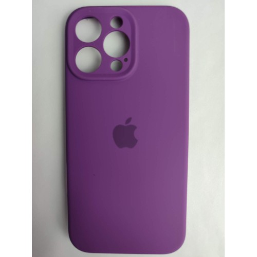 Чехол силиконовый Silicone Case ORG iPhone 16 Pro Max (защита камеры) фиолетовый (24)