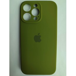 Чехол силиконовый Silicone Case ORG iPhone 16 Pro Max (защита камеры) хаки (13)