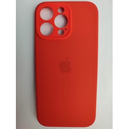 Чехол силиконовый Silicone Case ORG iPhone 16 Pro Max (защита камеры) красный (07) 