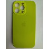 Чехол силиконовый Silicone Case ORG iPhone 16 Pro Max (защита камеры) салатовый 