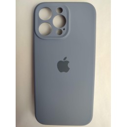 Чехол силиконовый Silicone Case ORG iPhone 16 Pro Max (защита камеры) серый (26)