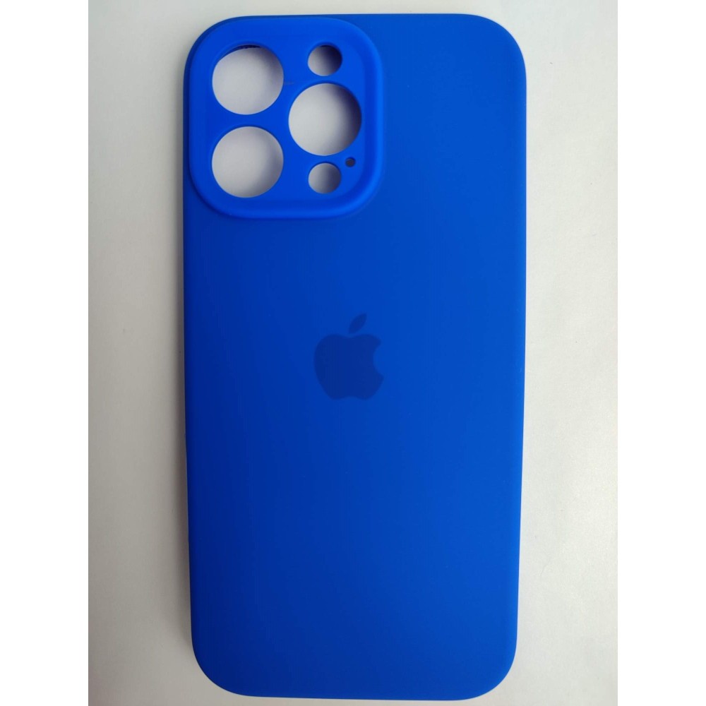 Чехол силиконовый Silicone Case ORG iPhone 16 Pro Max (защита камеры) синий (18)