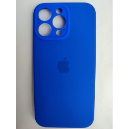 Чехол силиконовый Silicone Case ORG iPhone 16 Pro Max (защита камеры) синий (18)