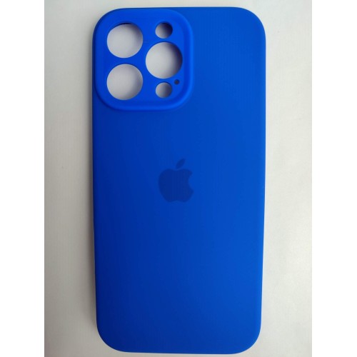Чехол силиконовый Silicone Case ORG iPhone 16 Pro Max (защита камеры) синий (18)